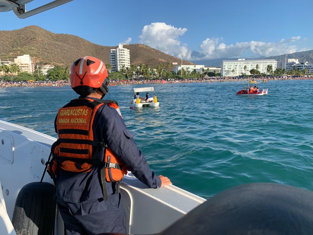 Trabajo de la Teniente en el mar de Santa Marta