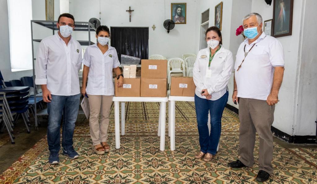 La jornada de donación comenzó el pasado viernes en Santa Marta, con la entrega de 4 mil jabones.