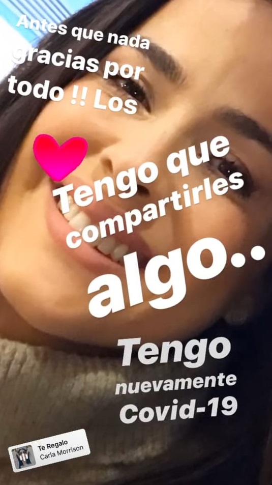 Historia de Danna García en Instagram.