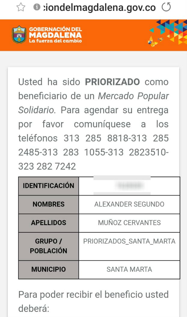 Alexánder Muñoz aparecía en la base de datos el pasado lunes, pero 24 horas después ya no estaba, sin ninguna explicación.