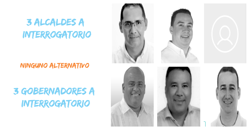 De los tres alcaldes y tres gobernadores mencionados por el fiscal, que irán a interrogatorio, ninguno es de izquierda.