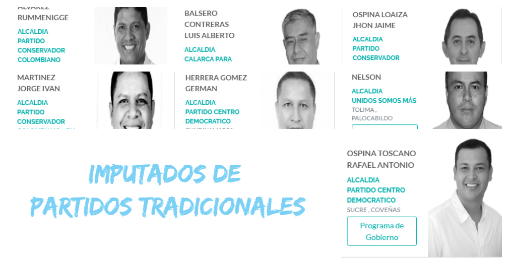 De los 10 alcaldes en la mira, 7 de ellos son de partidos tradicionales.