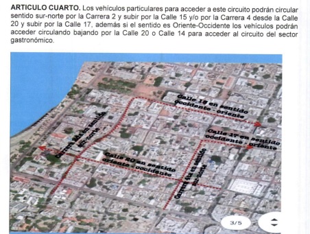 Así se determina el acceso al Centro Histórico.