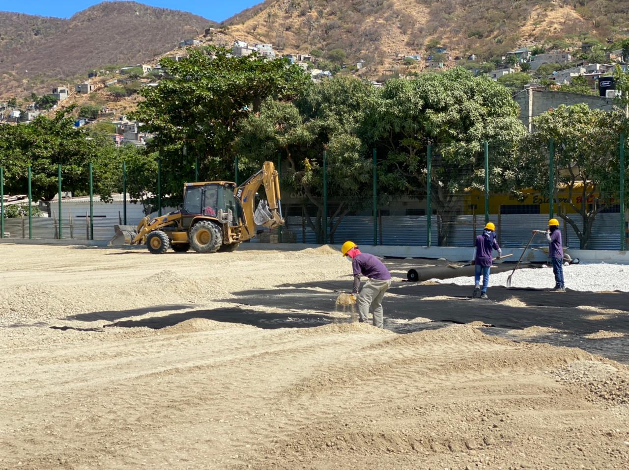 Trabajos que se realizan en el lugar.