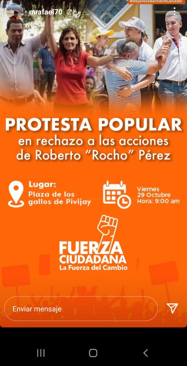 Invitación a la protesta.