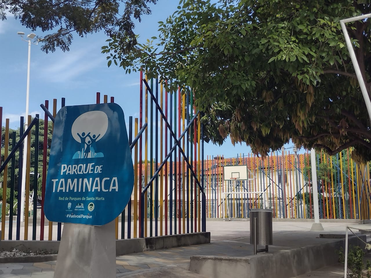 Recorrido por el parque Taminaca, este martes en la mañana.