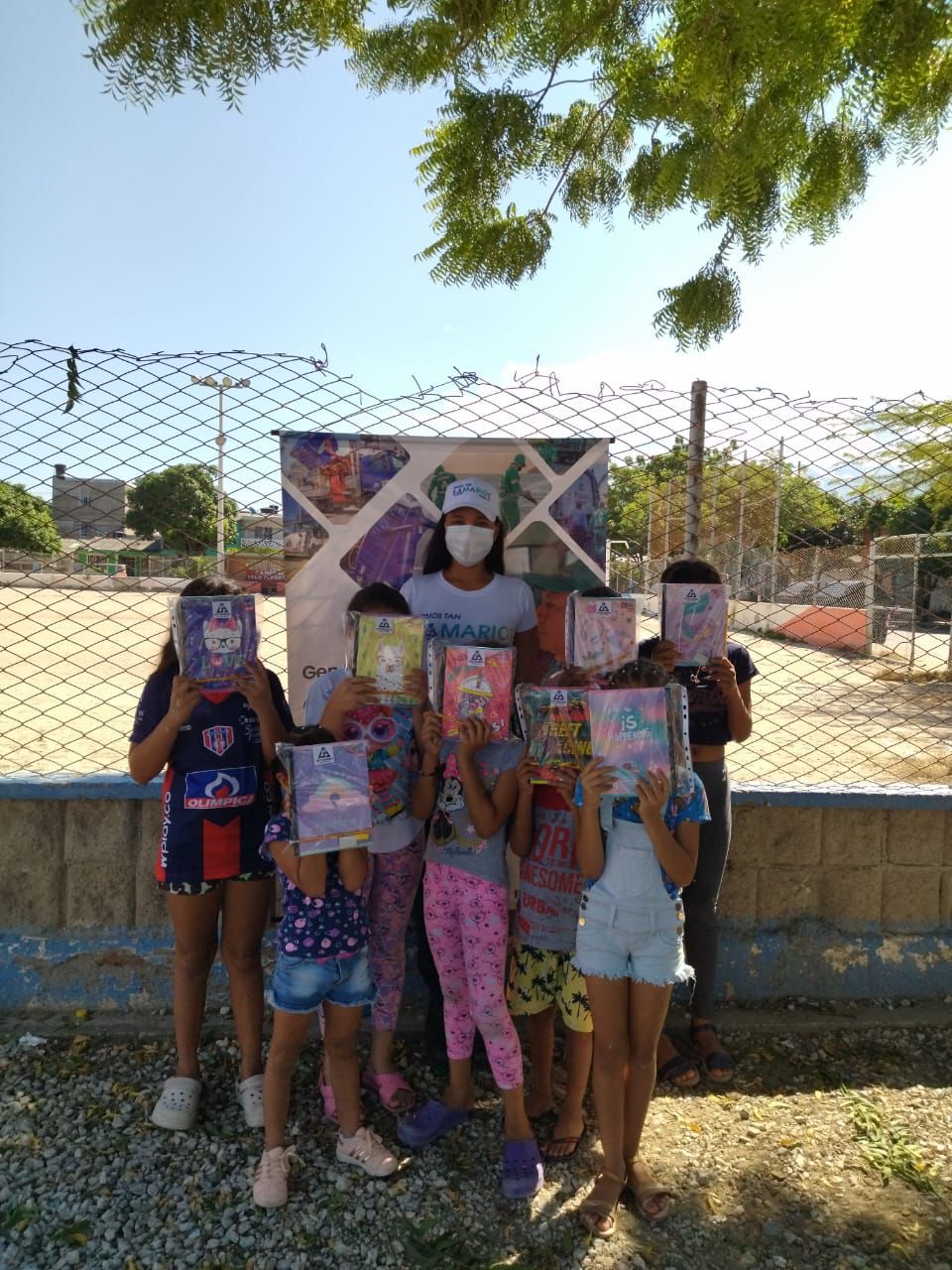 Los niños también hicieron parte de la jornada.