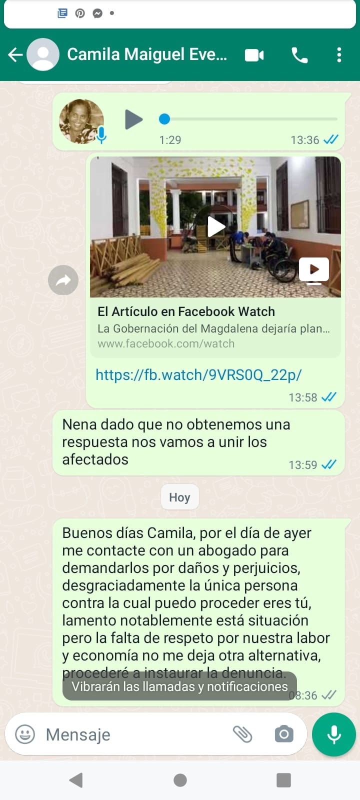 Ante los reclamos de los afectados no hubo respuesta.