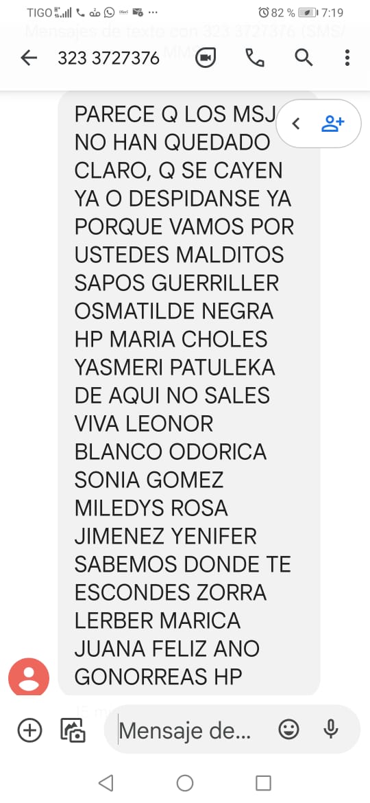 Esta fue la amenaza más reciente que han recibido los líderes de Derechos Humanos en Santa Marta.