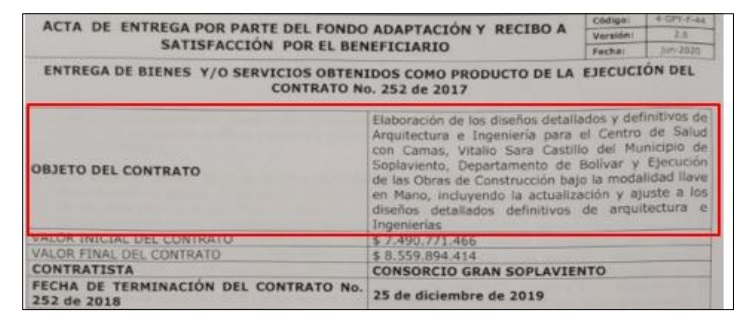 Según el denunciante, el aspirante que salió favorecido en el puntaje presentó un contrato de construcción y no de adecuación. 