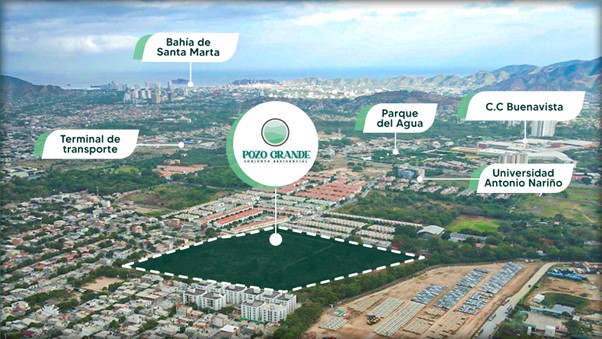 Vista de la locación de Pozo Grande, proyecto de Mipko.