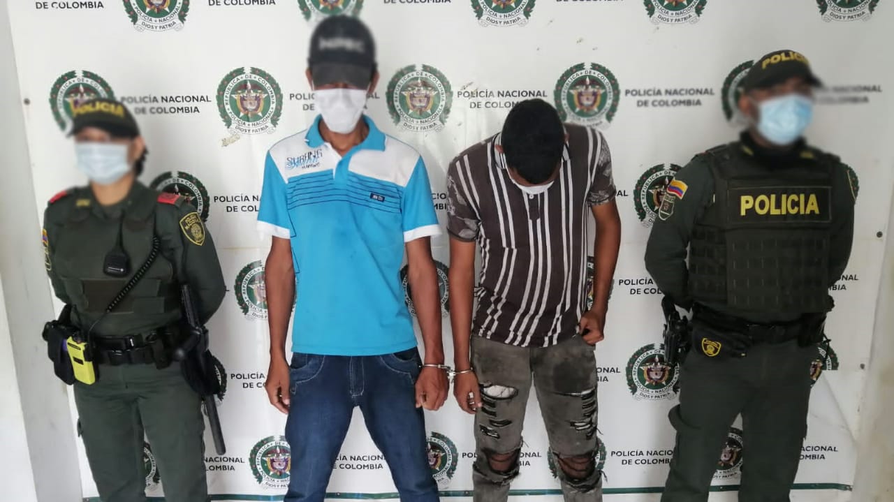 Policía del Magdalena Capturados por presuntas lesiones personales.