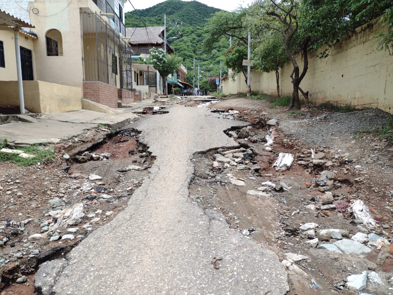 Así quedó Taganga.