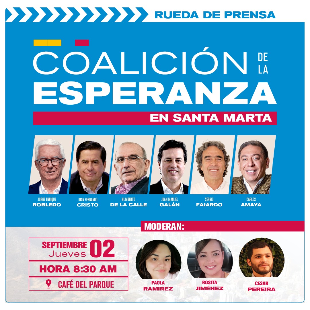 Rueda de Prensa de la Coalición de la Esperanza.