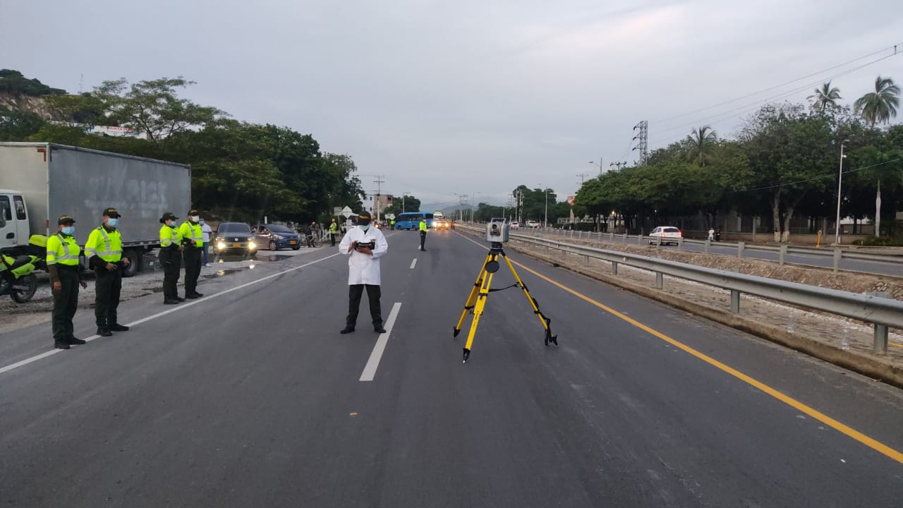 Labores en la zona del accidente.