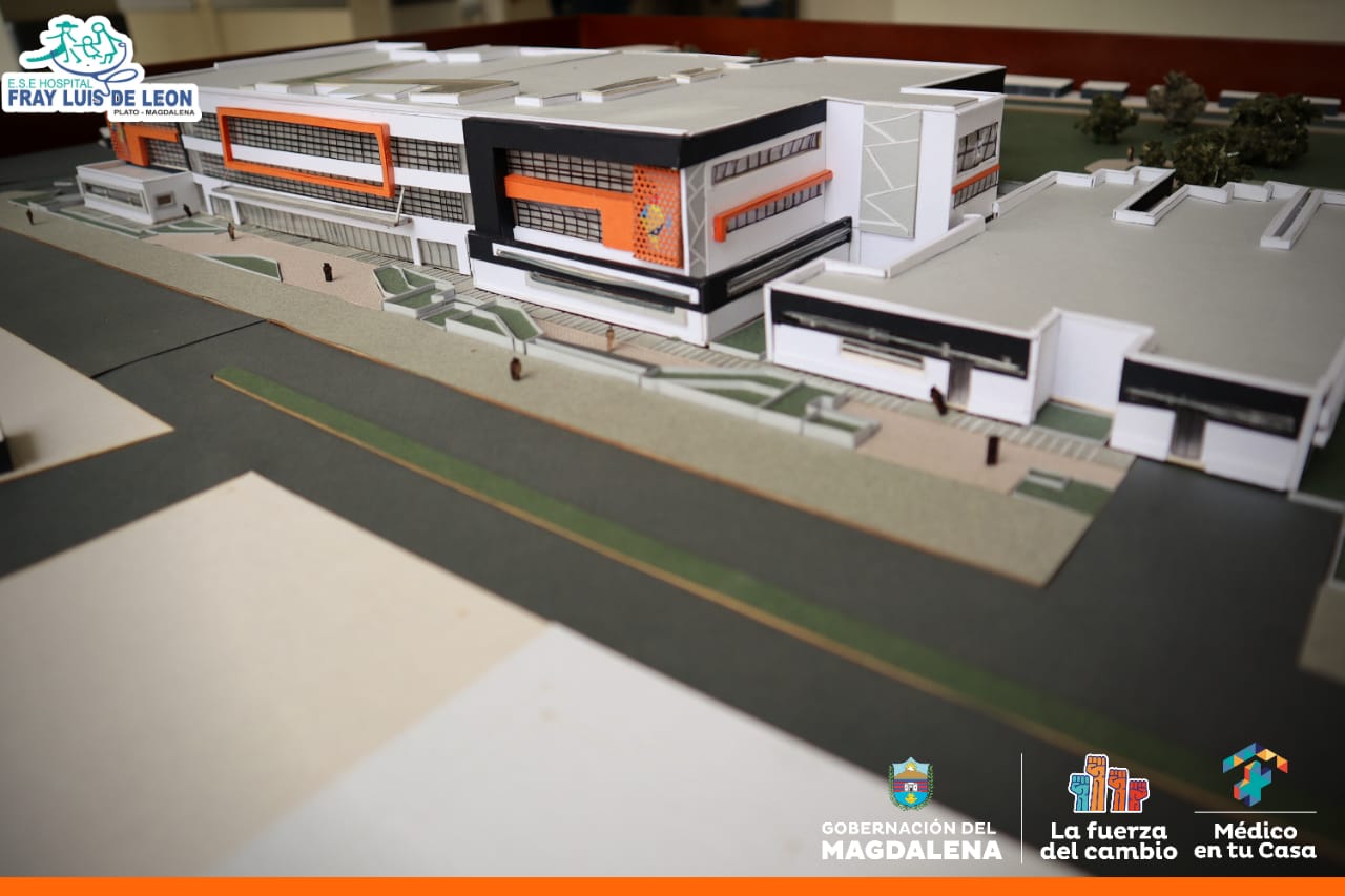 Esta es la maqueta arquitectónica de cómo deberá quedar el renovado hospital.