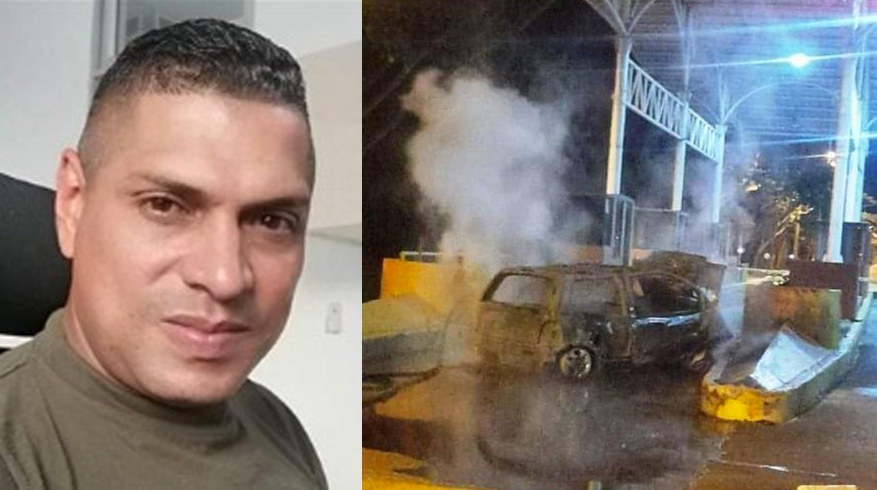 Carlos Rafael Ariza murió incinerado en el interior de su carro.