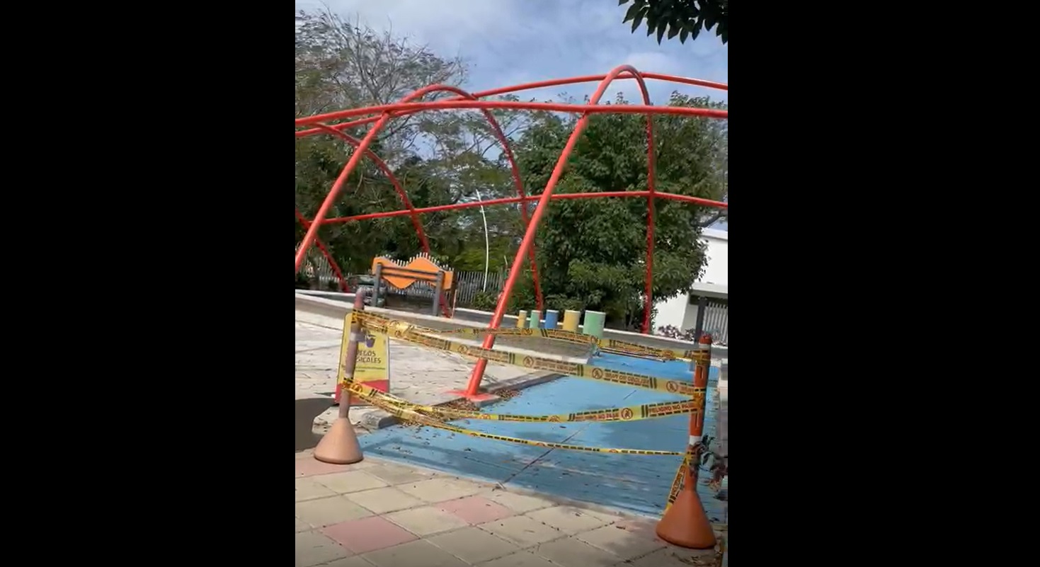 Las atracciones de agua no están funcionando.