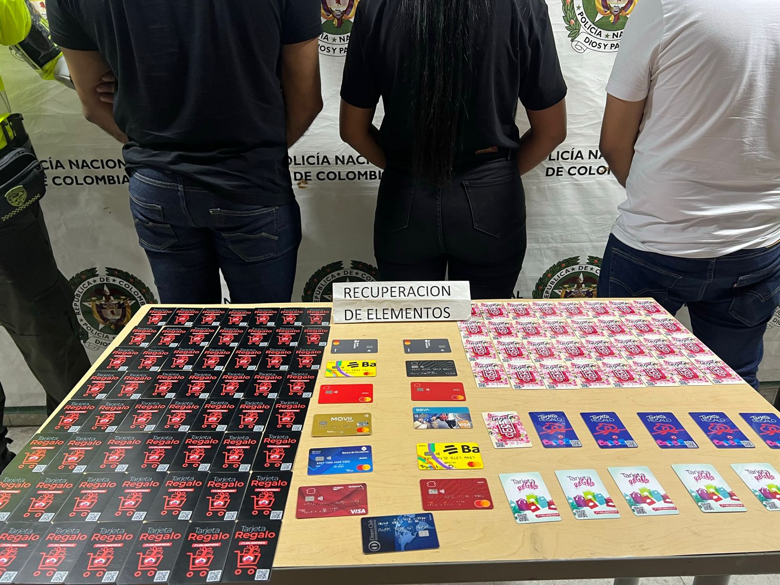 Elementos incautados.