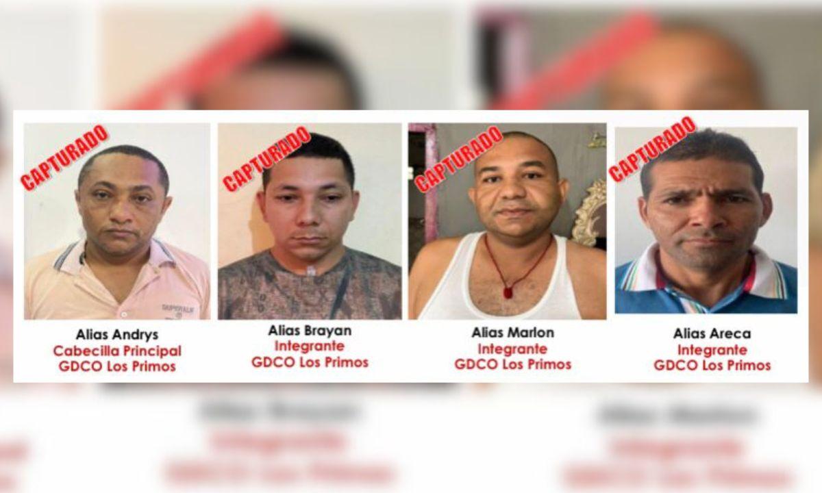 Presuntos implicados en el secuestro de 'Mane' Díaz.