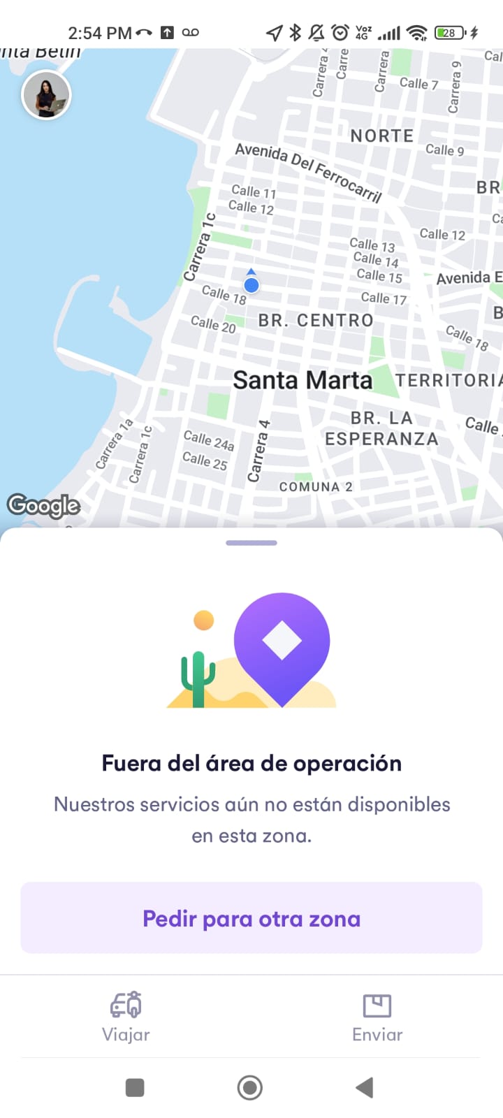 Cabify en Santa Marta