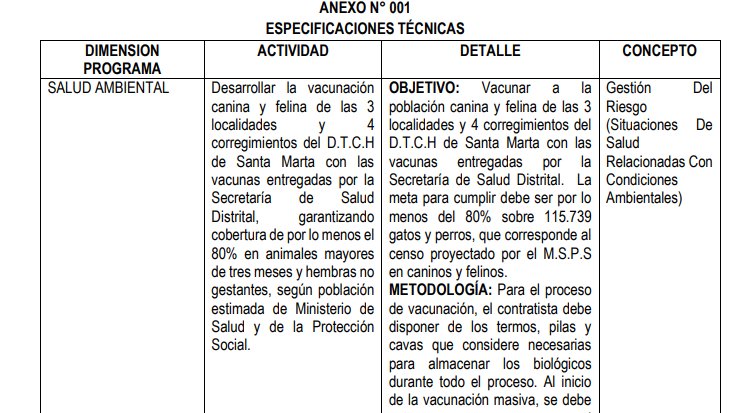 Responsabilidades del contrato