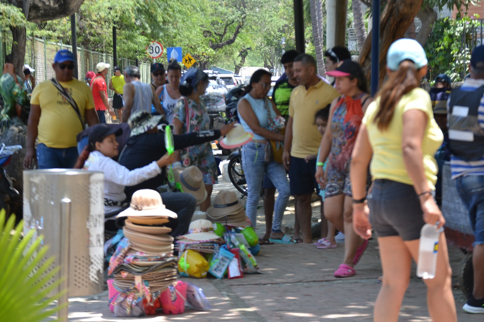 Turistas en El Rodadero