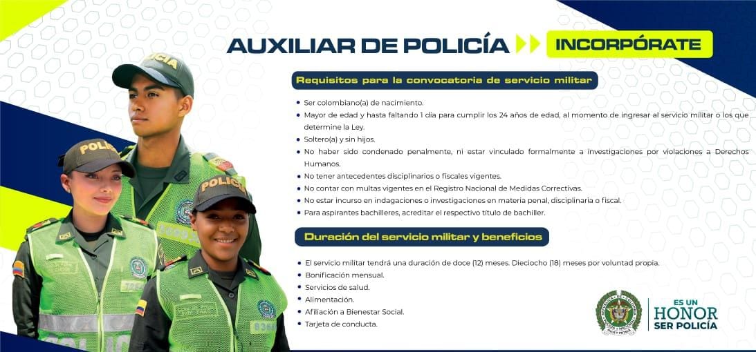 Requisitos para la convocatoria de servicio. 