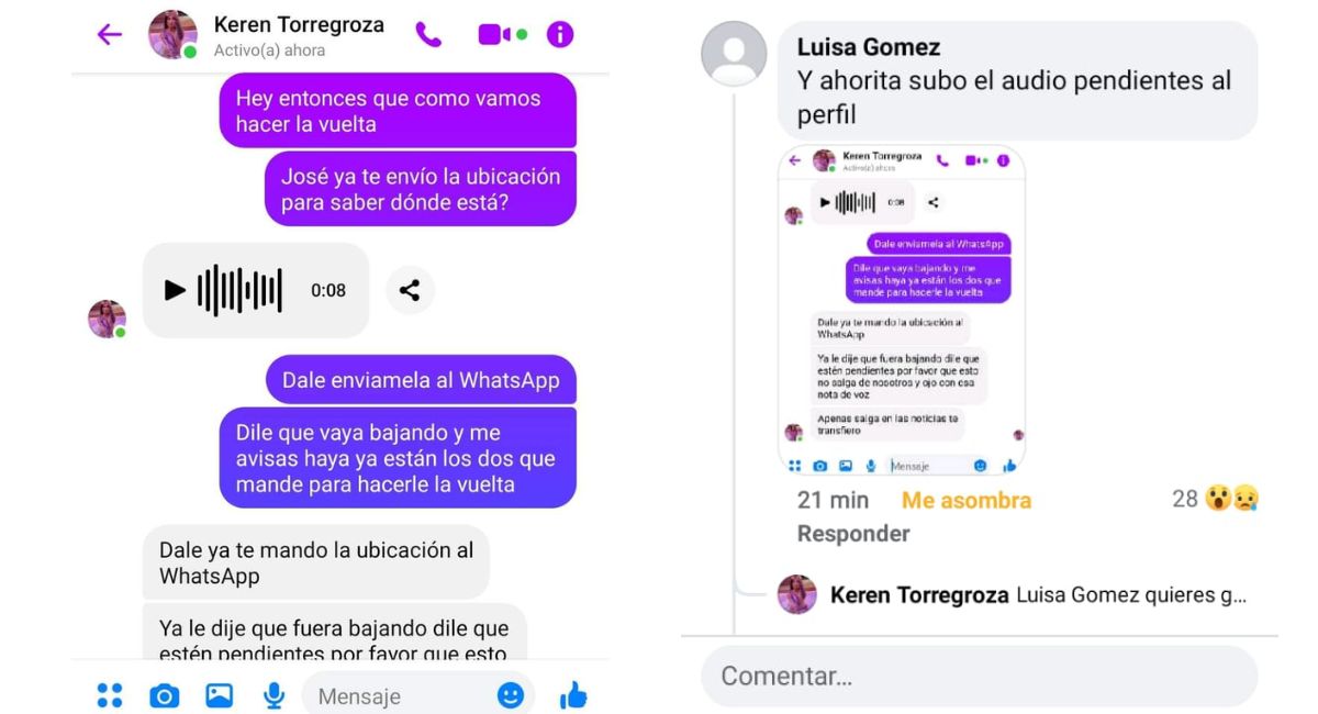 Señalamientos que responsabilizan a Keren Torregroza