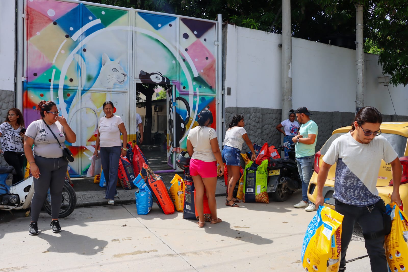 Entrega de alimentos