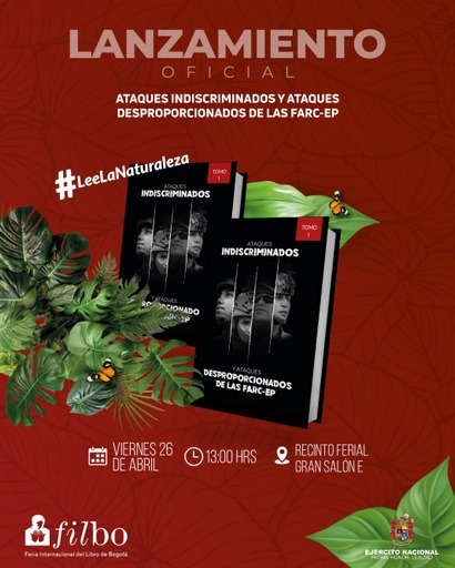 El libro Ataques indiscriminados y ataques desproporcionados de las FARC-EP.
