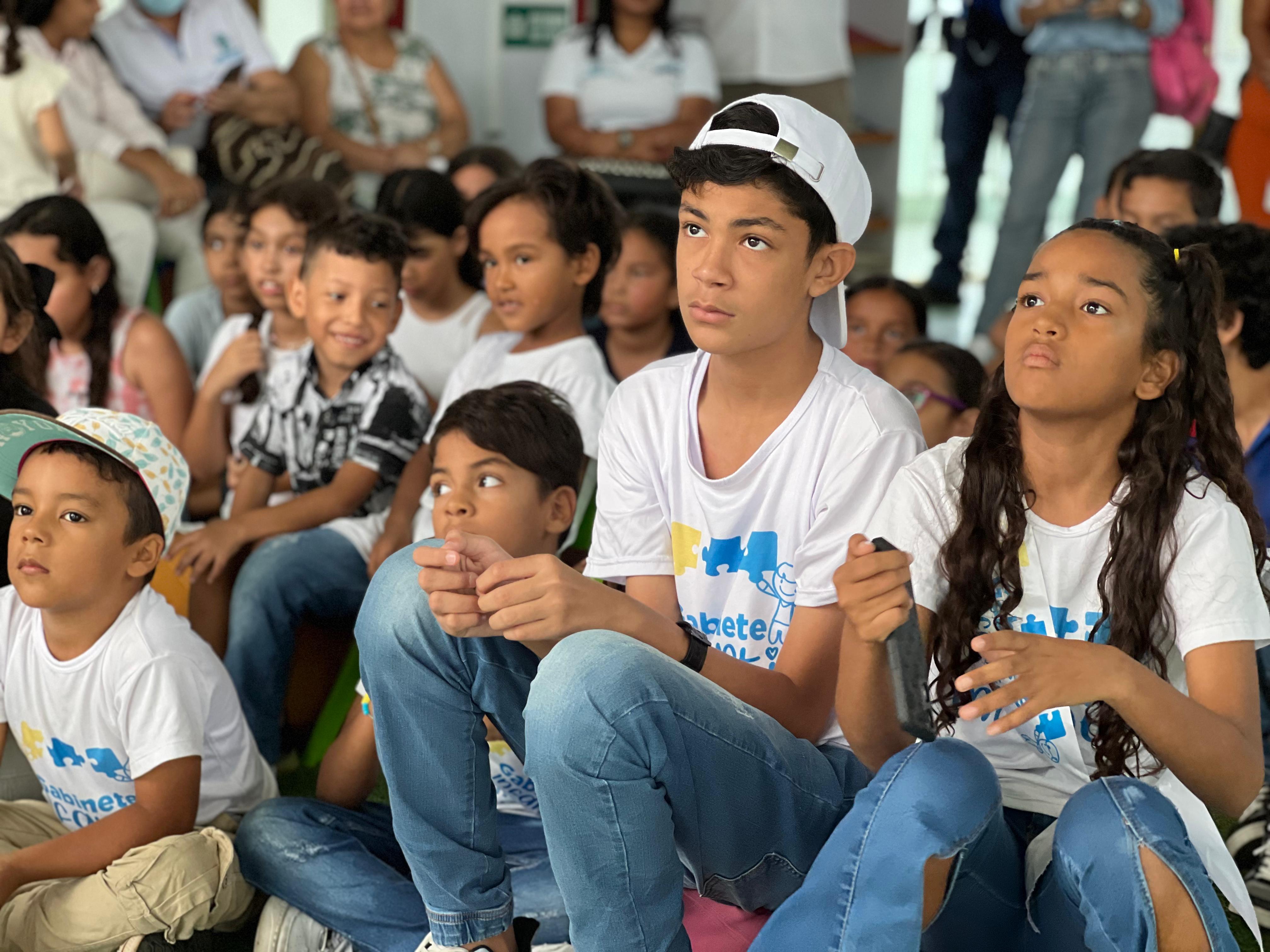 Niños participaron del encuentro.