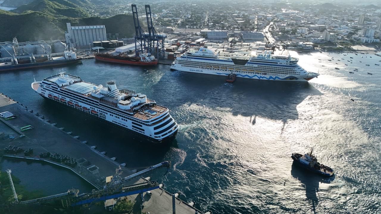 Cruceros simultáneos en Santa Marta