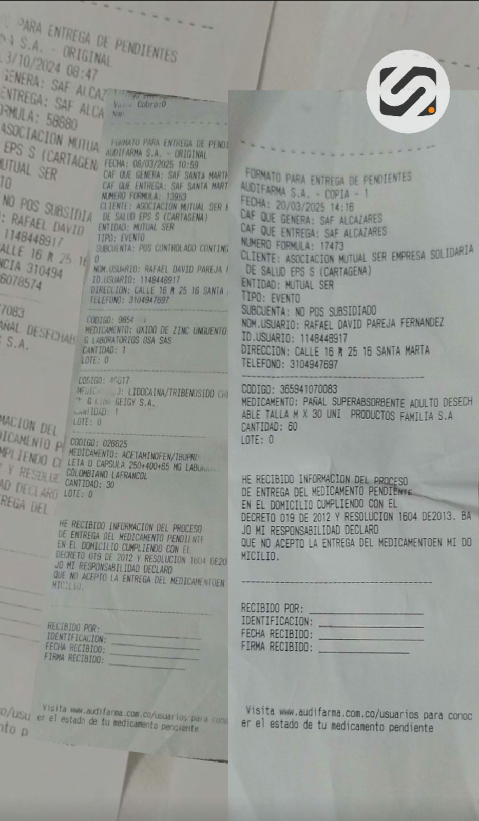 Son decenas de órdenes médicas pendientes