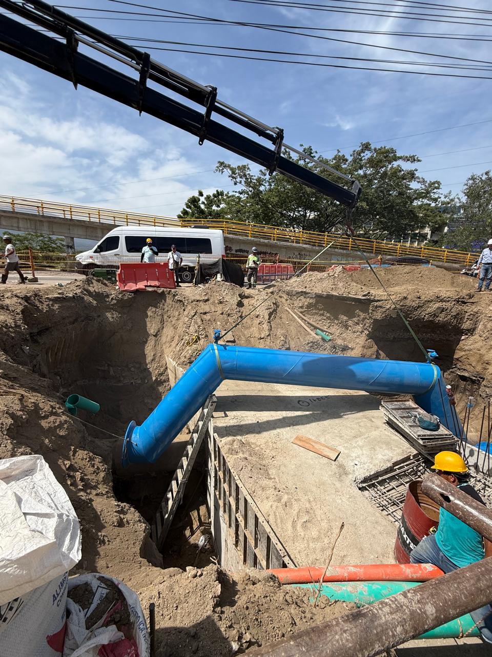 Obras adelantadas.