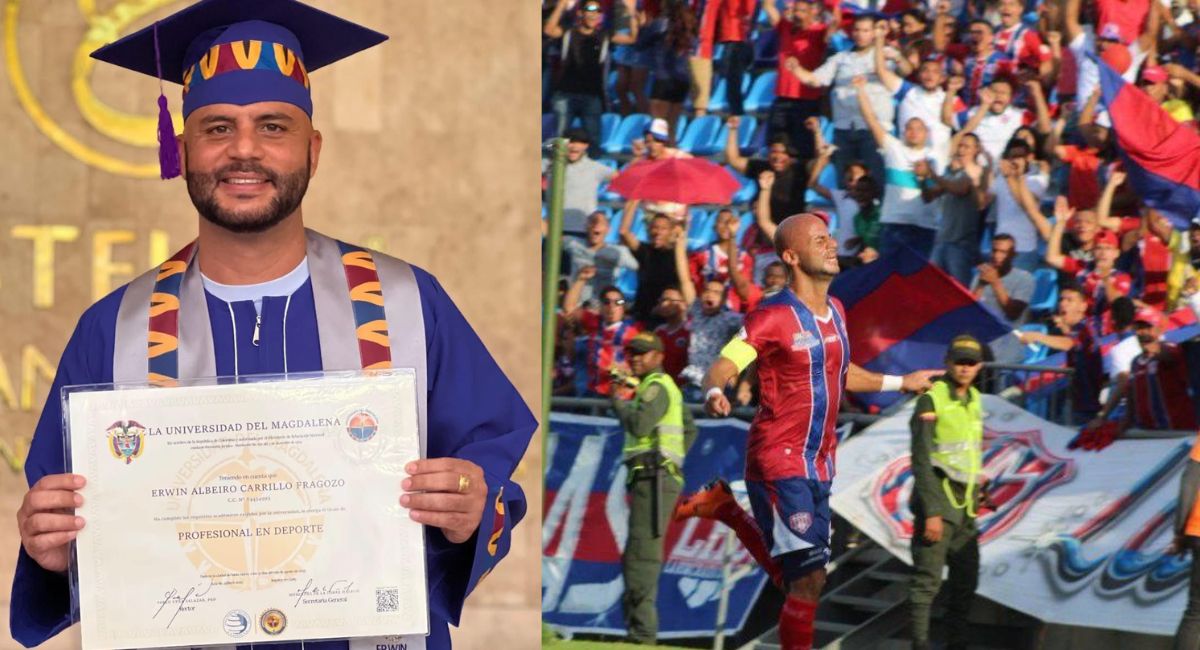 Cortesía El exjugador de fútbol obtuvo su título como profesional.