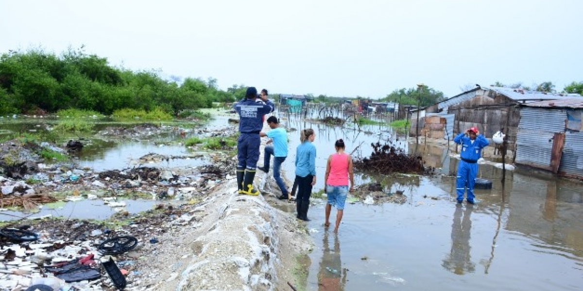 La Alcaldía de Ciénaga realizó labores de observación de los niveles en zonas altamente vulnerables