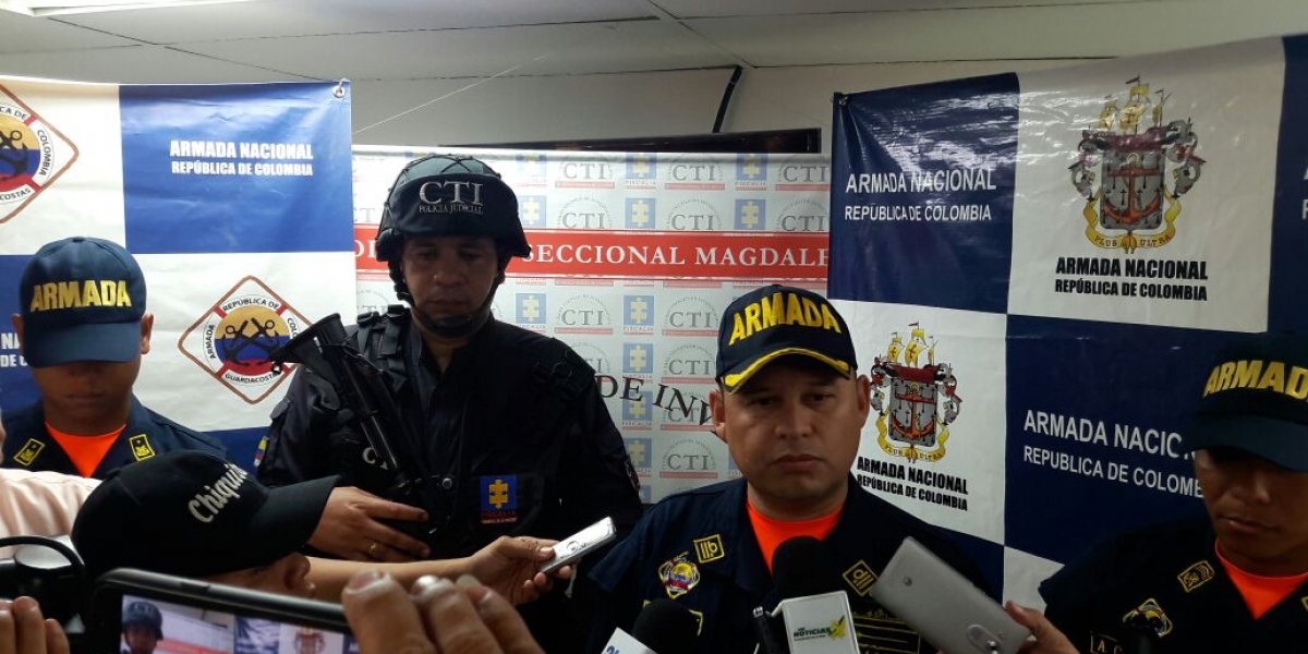 Rueda de prensa de la Armada Nacional