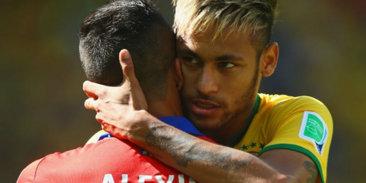 Neymar y Alexis Sanchez