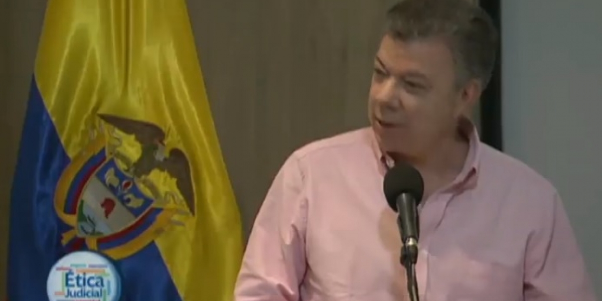 Seguimiento.co Juan Manuel Santos, en su intervención desde la ciudad de Santa Marta.
