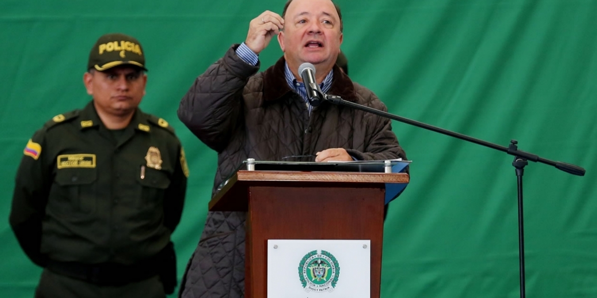 Luis Carlos Villegas, ministro de defensa. 