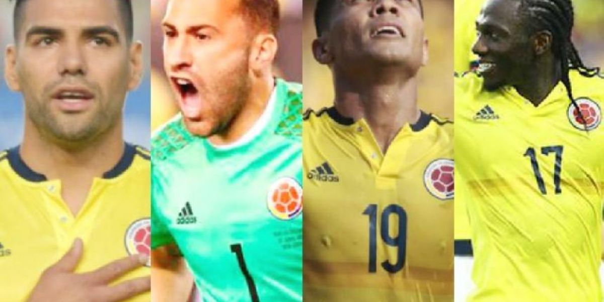 Falcao, Ospina, Teo y Chará.