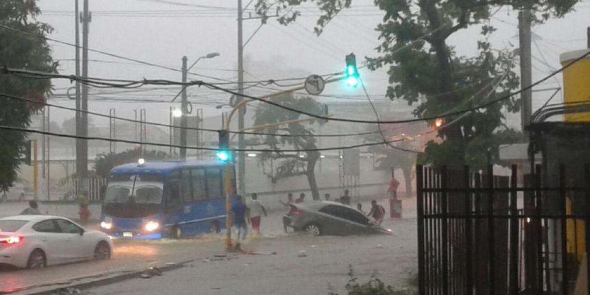 Lluvias en Santa Marta