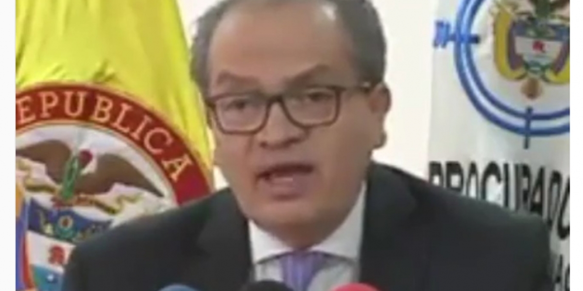 Captura de video. Procurador General de la Nación, Fernando Carrillo Flórez.