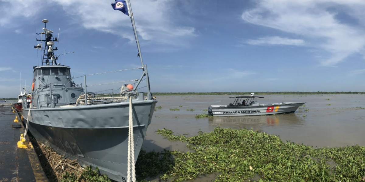 Armada Nacional refuerza seguridad en el río Magdalena.