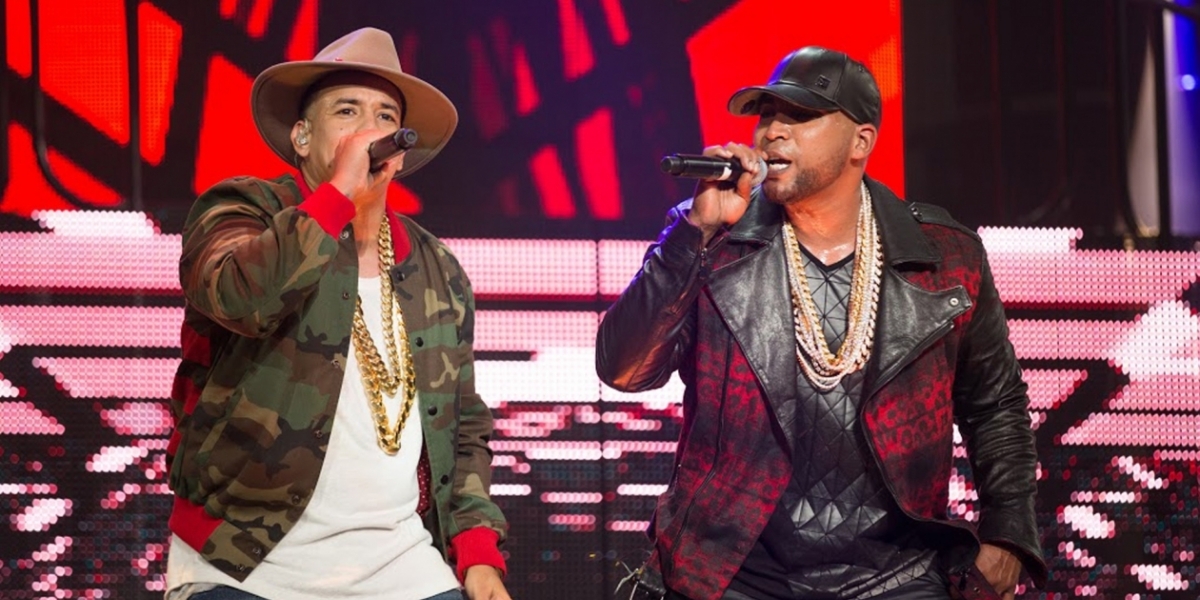 Los reguetoneros Daddy Yankee y Don Omar.