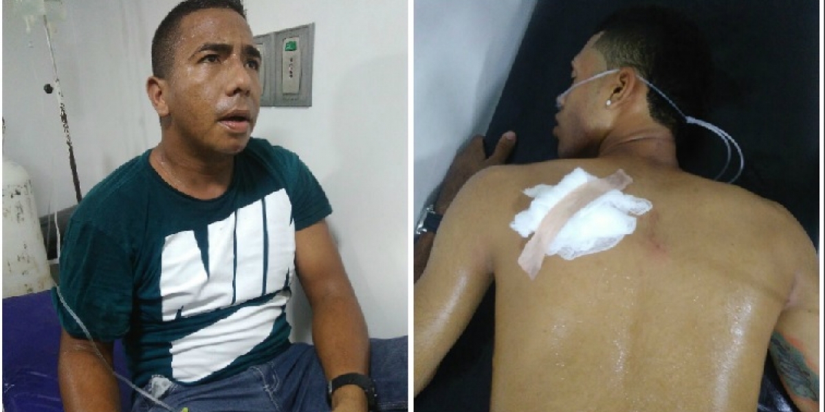 Suministrada Los dos sospechosos fueron trasladados a centros asistenciales.