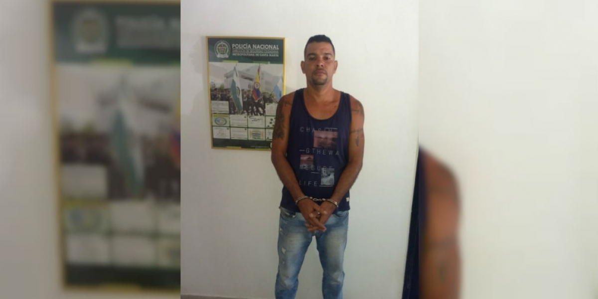 Policía. Juan Manuel Avendaño Chávez, alias 'El Roca', capturado por la Policía en Bonda.