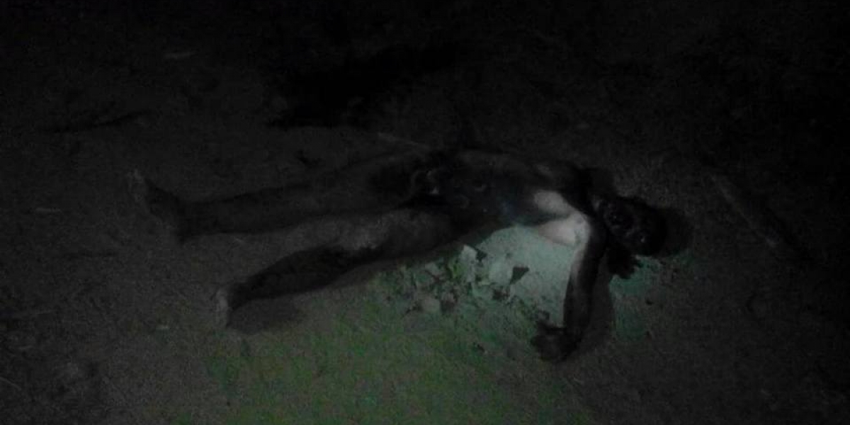 Facebook: Fundación Informa. Cadáver incinerado de presunto asesino.