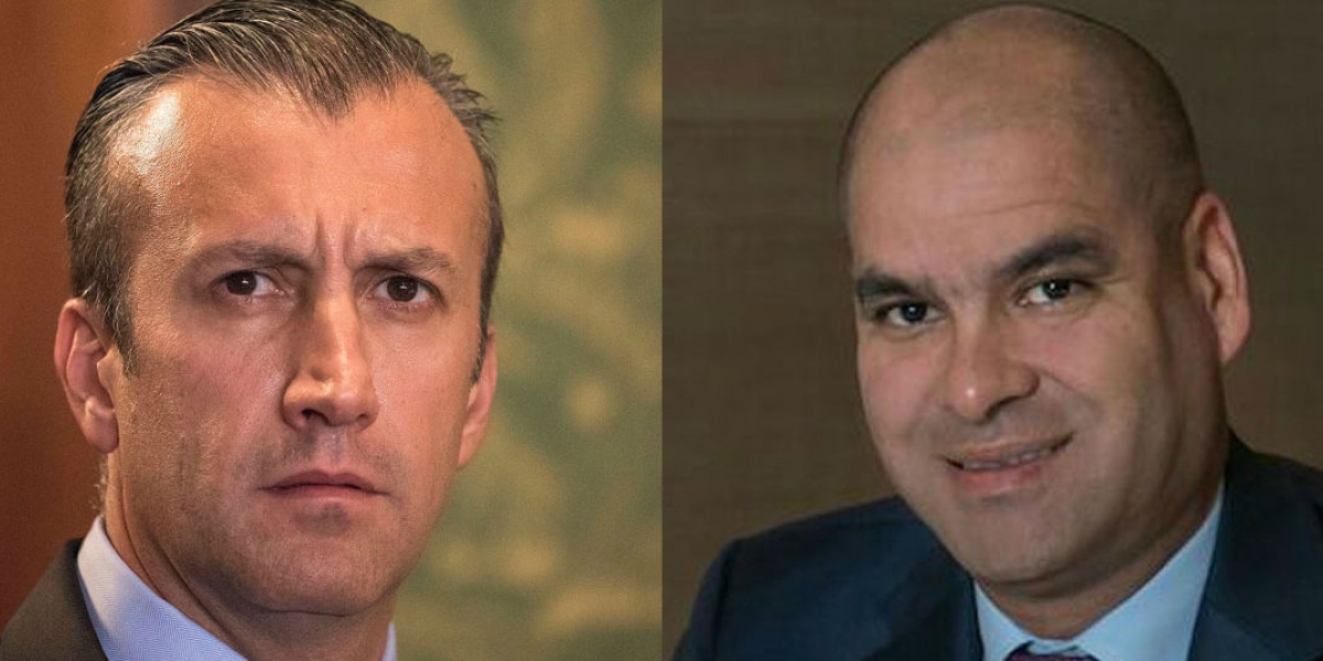 Izquierda Tarek El Aissami, derecha Samark López. 